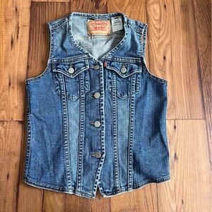 Levi's Classic Blue Denim Vest